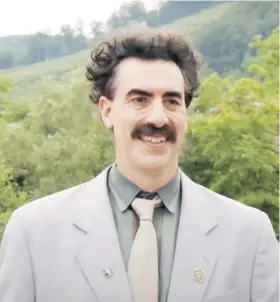  ??  ?? Parte de la secuela de Borat se grabó en pandemia.