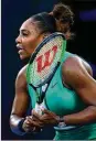  ?? GETTY ?? Serena Williams defeated No. 1 Simona Halep to advance to the quarterfin­als of the Australian Open.