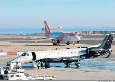  ?? GOBIERNO DE GIBRALTAR ?? Un avión llega al aeropuerto de Gibraltar.