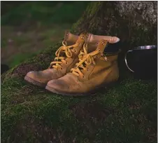  ?? PIXABAY.COM ?? Old hiking boots like these have a lot of miles and adventures on them.