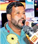  ??  ?? Minister Bathiudeen addressing the 60th anniversar­y celebratio­ns of Lanka Mineral Sands in Pulmoddai on 1 March 2018