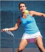  ?? MARLA BROSE/JOURNAL ?? Veronica Cepede Royg, who advanced to the finals of the Coleman Vision tennis tournament, prefers U.S. tennis to Europe.