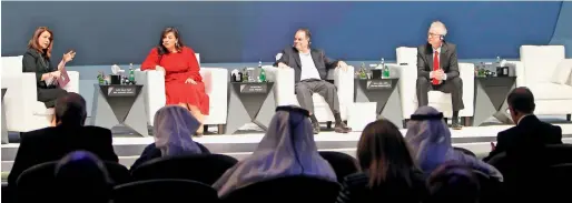  ?? Photo by M. Sajjad ?? Panelists during a session titled ‘Education Through the Lens of Tomorrow: Changing the Norm’ at the IGCF 2019 in Sharjah. —