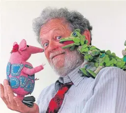  ?? Picture: PA. ?? Peter Firmin with some of his characters from The Clangers.