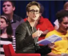  ?? CHUCK BURTON — THE ASSOCIATED PRESS FILE ?? In this Friday file photo, MSNBC’s Rachel Maddow speaks during a Democratic presidenti­al candidate forum at Winthrop University in Rock Hill, S.C.