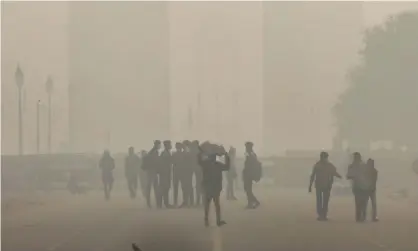  ??  ?? Delhi is engulfed in heavy smog last November. There are more than 1m early deaths from air pollution a year in India. Photograph: Rajat Gupta/EPA