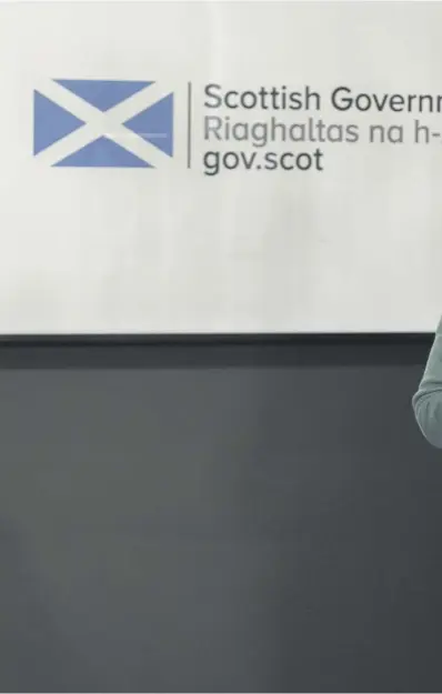  ??  ?? 0 Health secretary Jeane Freeman, speaking at yesterday’s daily Scottish Government press briefing,