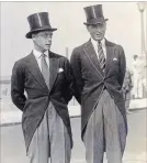  ?? FORT ERIE MUSEUM ?? Two future kings of the United Kingdom — Edward, Prince of Wales, left, and Albert, Duke of York — were among the dignitarie­s at the official dedication of the Peace Bridge on Aug. 7, 1927.