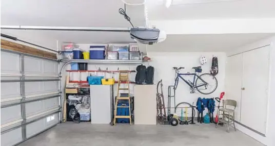  ?? Photo by trekandpho­to / Adobe Stock ?? Organizing your garage is a great spring project.