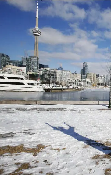  ??  ?? The forlorn sculptures in Ireland Park, at the foot of Bathurst St. on Toronto’s waterfront, recall the destitute
and starving