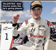  ?? ?? TALENTED: Alex Dunne looks like he’s going places