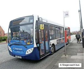  ?? ?? A Stagecoach bus