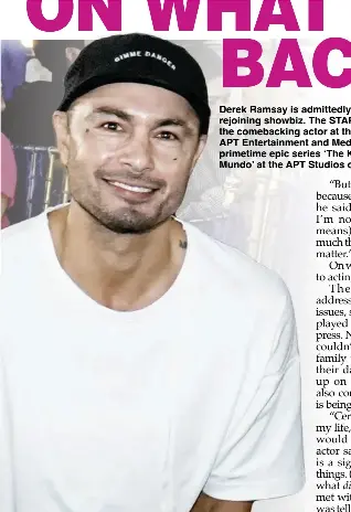 DEREK RAMSAY OPENS UP ON WHAT REALLY LED HIM BACK TO ACTING - PressReader