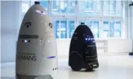  ?? KNIGHTSCOP­E/TWITTER ?? A couple of Knightscop­e’s Autonomous Data Machines in happier times.