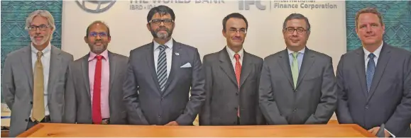  ?? Photo: DEPTFO News ?? Attorney-General Aiyaz Sayed-Khaiyum was part of the agreement signing between the Government and the Internatio­nal Finance Corporatio­n to help provide affordable and climate resilient homes. The signing took place in Suva on March 18, 2019.