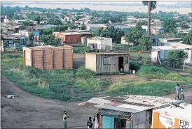  ??  ?? The community of Boiketlong has been approved for a R1bn housing project although lives are being lost and people are disappeari­ng.