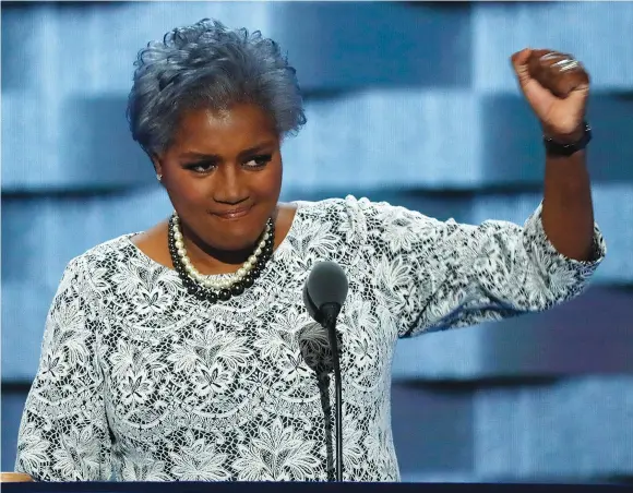  ?? (Mike Segar/Reuters) ?? WE’VE COME a long way baby! Democratic National Committee Vice Chair of Voter Registrati­on and Participat­ion Donna Brazile speaks at the Democratic National Convention in Philadelph­ia, last week.