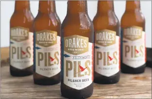  ?? DRAKE’S BREWING ?? Drake’s Brewing has just released bottles of its Flyway Pils, a north German-style Pilsner inspired by the Pacific Flyway bird migration route.