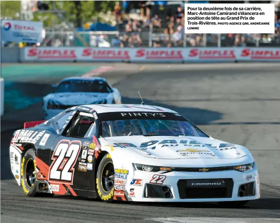  ?? PHOTO AGENCE QMI, ANDRÉANNE LEMIRE ?? Pour la deuxième fois de sa carrière, Marc-antoine Camirand s’élancera en position de tête au Grand Prix de Trois-rivières.