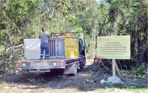  ?? KELVIN MOTA ?? Medio Ambiente reconoce el área de construcci­ón del hotel Leaf Bayahíbe como Parque Nacional.