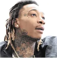  ?? PICTURE: NY TIMES ?? FACE IT: American rapper, singer-songwriter Wiz Khalifa.