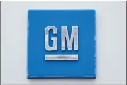  ??  ?? In this file photo, a GM logo is shown at the General Motors DetroitHam­tramck Assembly plant in Hamtramck, Michigan. (AP)