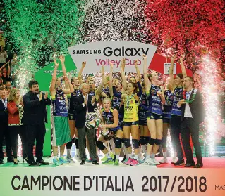  ??  ?? Imoco Le campioness­e d’Italia iniziano domani ufficialme­nte la loro stagione con il raduno al Palaverde di Villorba