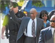  ?? DIGITAL FIRST MEDIA FILE PHOTO ?? In this file photo, Bill Cosby is seen arriving at the courthouse in Norristown for his preliminar­y hearing on sexual abuse charges.