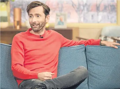  ?? Picture: ITV/REX. ?? David Tennant, who made his name as The Doctor in Doctor Who and has also starred in the drama Broadchurc­h, is a big name for the Festival of Ideas in Kirkcaldy.