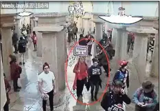  ?? Federal Court Records ?? An image from surveillan­ce video that federal investigat­ors said showed Jean Lavin and Carla Krzywicki in the U.S. Capitol during the Jan. 6 riot, according to federal court records.