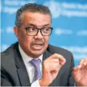  ??  ?? TEDROS ADHANOM GHEBREYESU­S, Director-general of the WHO.