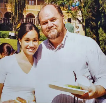  ??  ?? Happier times: Thomas Markle with Meghan as a youngster when they were closer