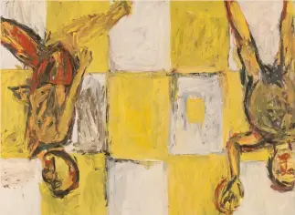  ??  ?? A Londra «Adieu», di George Baselitz, 1982, Tate