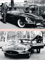  ?? Pictures: ©JDHT ?? SENSATIONA­L The Jaguar E-types caused a real stir at their Geneva launch in March 1961