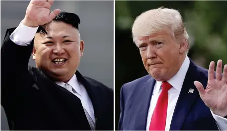  ?? Bild: WONG MAYE-E, PABLO MARTINEZ MONSIVAIS ?? OSÄKER. Det är okänt vilka pokerspela­re Nordkoreas diktator Kim Jong Un och USA:S president Donald Trump är. Men båda gör de världen just nu väldigt osäker.