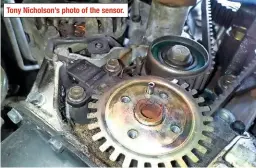  ??  ?? Tony Nicholson’s photo of the sensor.