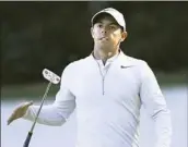  ?? Matt Slocum/Associated Press ?? Rory McIlroy tied for seventh a week ago at the Masters in his latest bid to complete a career grand slam.