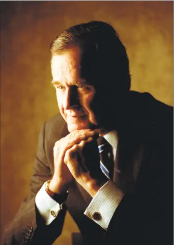 ?? George Bush Presidenti­al Library and Museum / Contribute­d photo ?? Official portrait of President George H.W. Bush in 1992.