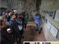  ?? LEFT: ?? ABOVE: Geraldine O’Keeffe-Lyne, left, and Kathleen O’Sullivan on a tour of ‘Coltsmann’s Castle’, Killarney.Karl O’Mahony, Architect, and John Knightly, right, gave a tour of the Castle on Sunday, as part of Kerry County Council’s Kerry’s architectu­ral heritage fesival weekend.