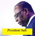  ?? ?? President Sall.