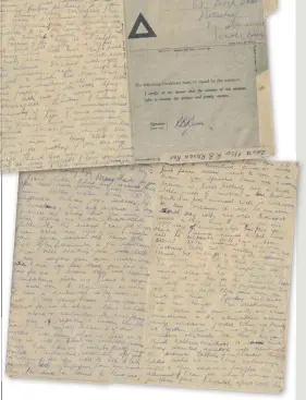  ??  ?? Tracey hopes you can help return these love letters to the writers’ descendant­s