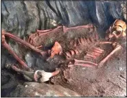  ??  ?? Violent death: Volunteers found the skeleton