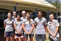  ?? Photo: Sean Teuma ?? GRAMMAR CAMP: Participan­ts (from left) Zoe Valencic, Keyra Smith, Sianna Ginger, Ella Anderson, Ruby Strange, Shahzaib Farhan and Noah Emmerson.