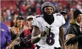  ?? ?? Will Lamar Jackson be smiling in Las Vegas this February? Photograph: Godofredo A Vásquez/AP