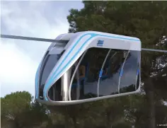  ??  ?? Monorails could also support smaller pod-like systems, such as this Skyway concept