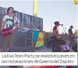  ??  ?? La Exa Teen Party se realizó el jueves en las instalacio­nes de Galería del Zapato.