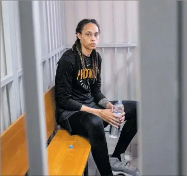  ?? ?? Brittney Griner. este verano mientras esperaba el veredicto de su juicio.