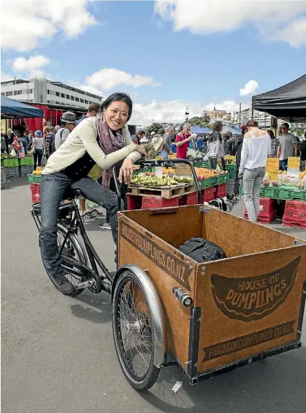  ?? ROBERT KITCHIN/STUFF ?? Vicky Ha’s House of Dumplings has seen a meteoric rise since she started it in 2012. She says she set up her market stall because she wanted a job.