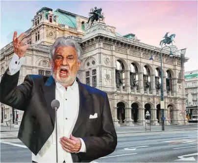  ??  ?? Plácido Domingo feiert seinen 80er in Wien und beschenkt seine Fans – mit Verdis „Nabucco“in der ehrwürdige­n Staatsoper.