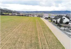  ?? FOTO: MAB ?? Ein neues, kleines Baugebiet im Hardtbuck entlang der Röntgenstr­aße.